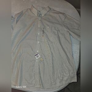 Men's Striped Shirt Dockers XXL short Sleeve Button Down New